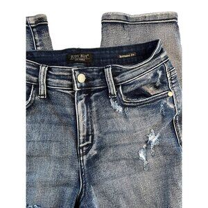 Judy Blue Boyfriend Fit 5|27 Distressed Jeans Style #JB82284MD